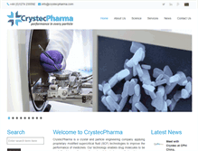 Tablet Screenshot of crystecpharma.com